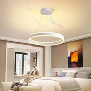 Lustra LED Cu Telecomanda, Elit's Esn1768/500D-W, 124W, ALB