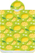 Poncho prosop de plaja LEMONS verde 80x145 cm