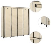 vidaXL Șifonier cu 4 compartimente, crem, 175 x 45 x 170 cm