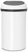 Cos de gunoi Brabantia Touch Bin 647246, 60 L, Deschidere lina si silentioasaă, Alb
