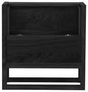 Dulap pentru vinuri din stejar negru 59x60 cm NewEst - Woodman