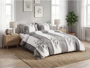 Lenjerie de pat din microfibra TIRSO gri-alb Dimensiune lenjerie de pat: 2 buc 70 x 90 cm | 200 x 220 cm