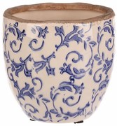Ghiveci ceramic în stil retro, diametru 15 cm x 14cm