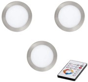 SET 3x corp de iluminat LED dimabil încastrat Eglo 78736 TINUS LED/11W/230V + telecomandă
