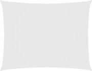 vidaXL Pânză parasolar, alb, 2,5x4 m, țesătură oxford, dreptunghiular