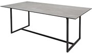 Masa dining cu blat din ceramica Symbiose 200 cm, gri