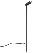 Spot cu țăruș negru 80 cm, inclusiv LED reglabil IP65 cu cablu și ștecher - Carl