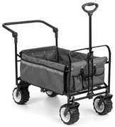 Waldbeck Easy Rider, cărucior de până la 70 kg, telescopic, pliabil, gri