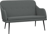 vidaXL Bancă, gri închis, 110x76x80 cm, textil