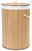 Compactor Coș pentru rufe murdare Bamboo rotund, natural