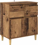 vidaXL Bufet cu sertar Lemn Vechi 60 x 35 x 70 cm Lemn compozit