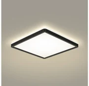 Plafonieră LED dimabilă ULTRA SLIM LED/18W/230V 30x30 cm negru + telecomandă