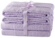 Prosoape de baie mov lavandă 6 buc. din bumbac frotir Amari – AmeliaHome