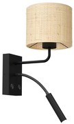 Lampă de perete RATTAN 1xE27/60W +1xG9/8W/230V ratan