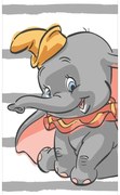Prosop pentru copii alb-gri din bumbac 70x140 cm Dumbo "Stripe" – Jerry Fabrics