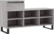 vidaXL Pantofar, gri sonoma, 102x36x60 cm, lemn prelucrat