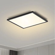 Brilagi - Corp de iluminat LED cu reglare a intensității SLIMFRAME, 25W, 230V, 30x30 cm, negru + telecomandă