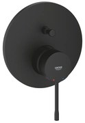 Baterie cada - dus incastrata Grohe Essence negru mat fara corp ingropat