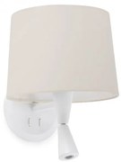 Aplica cu reader LED eleganta design modern CONGA alb/bej 64308-02