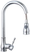 Baterie bucatarie lebada extractabila perlator 2 functii  crom lucios  TRENDY S