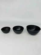 Set 3 boluri negre Antique