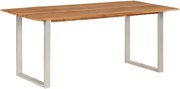 vidaXL Masă de bucătărie, 180 x 90 x 76 cm, lemn masiv de acacia