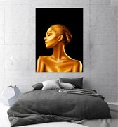 Tablou canvas Golden Girl 150x100 cm
