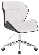 HR212K SCAUN ALB ȘI NEGRU