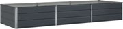vidaXL Jardinieră Antracit 290 x 100 x 45 cm Oțel Galvanizat