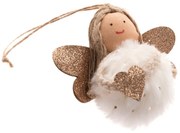 Ornament de Crăciun din material textil 8 cm Angel – Dakls
