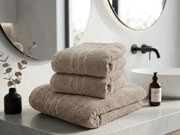 Prosop Classic 50 x 100 cm bej, 100% bumbac