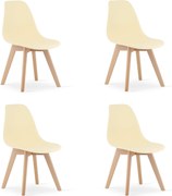 Set 4 Scaune Bucatarie/Dining Kepps Bej