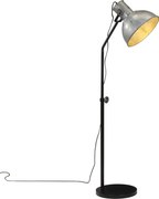 vidaXL Lampă de podea 25 W, argintiu vintage, 30x30x90-150 cm, E27