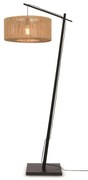 Lampa de podea eco din iuta Iguazu 50cm negru/ natur