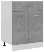 vidaXL Dulap inferior cu sertar, gri beton 60x46x81,5 cm lemn compozit