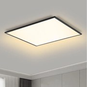 Brilagi - Plafonieră LED dimabilă SLIMFRAME LED/58W/230V 60x60 cm neagră + telecomandă
