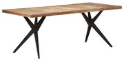 vidaXL Masă de bucătărie, 200x90x76 cm, lemn masiv reciclat