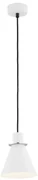 Pendul modern design retro Beverly alb/crom