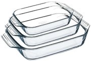 Set de 3 tăvi PYREX 2/3/4 L