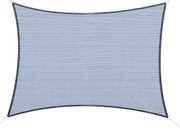 Outsunny Voile d'ombrage rectangulaire 4 x 3 m polietilen de înaltă densitate Protecție UV Cu sac de depozitare - Nuanță de gri | Aosom Romania