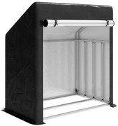 Outsunny Suport de Lemne de Exterior din Oțel cu Acoperire Impermeabilă 100x60x110 cm | Aosom Romania