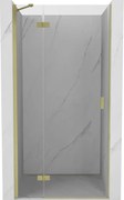 Mexen Mist-H uși de duș batante stânga 105 cm, transparent, auriu periat - 8A5-105-000-55-00-L