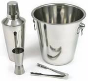 Set accesorii bar 4 piese Kinghoff KH1244, otel inoxidabil, argintiu
