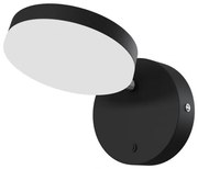 Aplica de perete LED design tehnic Fad negru MYMOD070WL-L8B3K