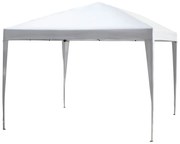 Gazebo Pliabil pentru Grădină Outsunny - Alb, 2.95x2.95m, cu Accesorii Includ | Aosom Romania