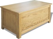 vidaXL Ladă de depozitare, 90 x 45 x 45 cm, lemn masiv de stejar