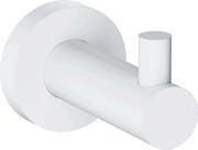 Cuier simplu Omnires Modern Project din alama finisaj alb mat