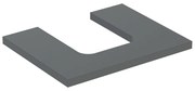 Blat pentru lavoar Geberit One cu decupaj in mijloc 60 cm lava mat