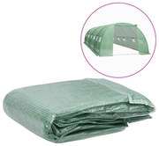vidaXL Copertină rezervă pentru seră (54 m²), verde, 400x600x200 cm