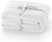 Pătură din microfibră DecoKing Henry, 220 x 240 cm, alb